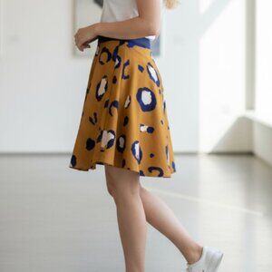 3.1 Phillip Lim x Target Leopard Cheetah Print Skirt A Line Women's Size 4